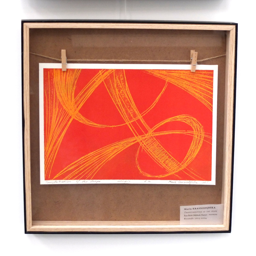 Image article, 'Transformation of the shape', intaglio 2025, 21x29cm. Poland
Maria KRASNODĘBSKA
