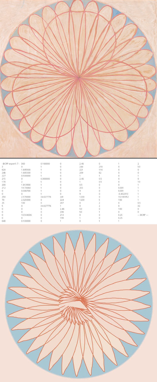 Image article, Détail de The Ten Largest n°9 1907
BCRP Réinterprétation avec le programme Spline screen 2026